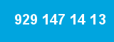 929 147 14 13 929 147 14 13
